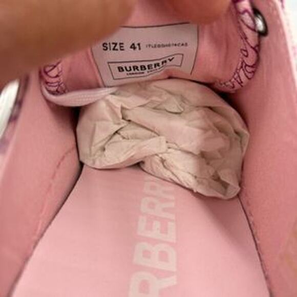 Women’s Burberry Jack TB monogram sneakers size 41 fits 10.5 US - Picture 2 of 13